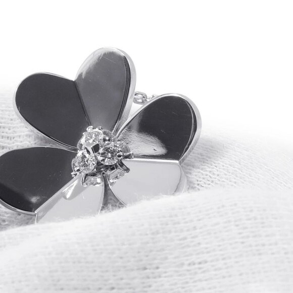 Van Cleef & Arpels Frivole Pendant Size Large 18K White Gold VCARD25300 - Picture 6 of 14